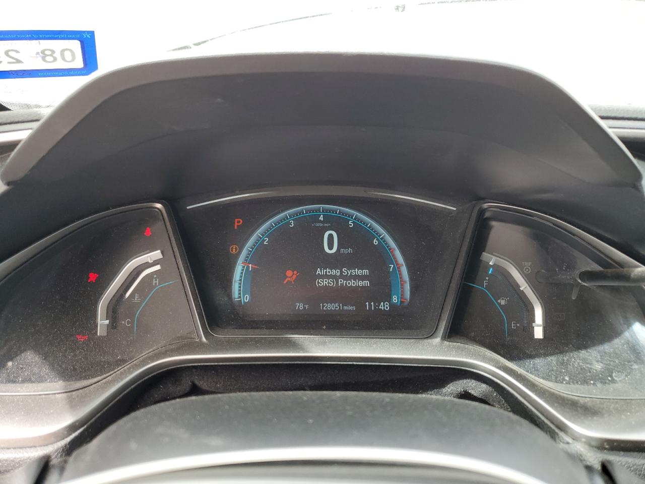 SHHFK7H54JU201592 HONDA CIVIC 2018