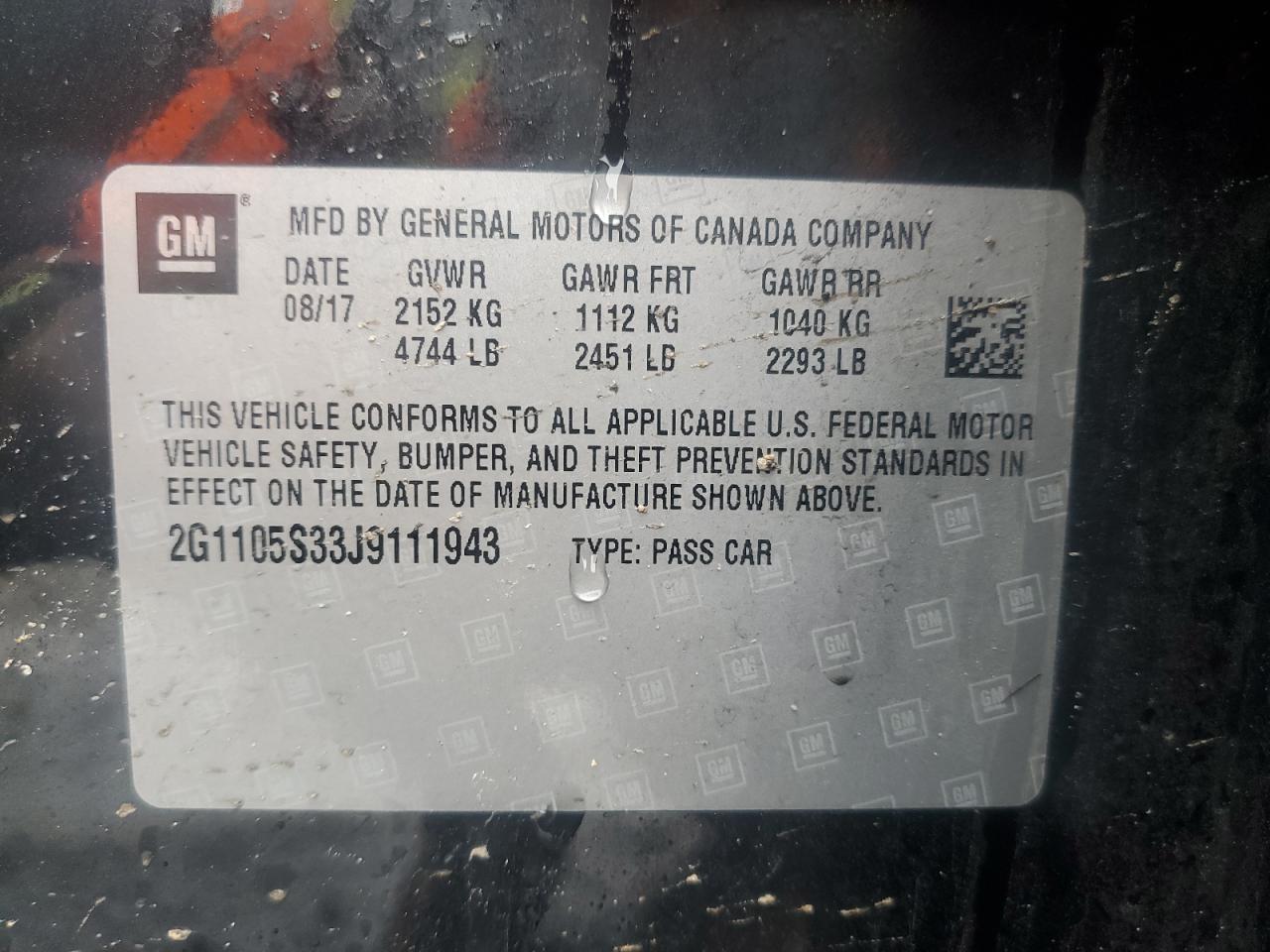 2018 Chevrolet Impala - Image 14