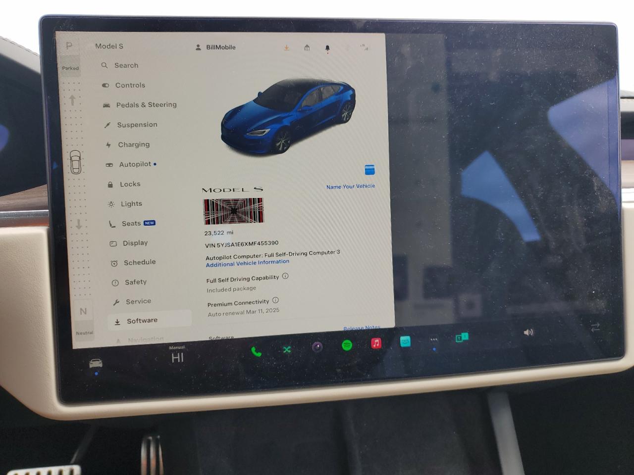 2021 Tesla Model S VIN: 5YJSA1E6XMF455390 Lot: 47919105