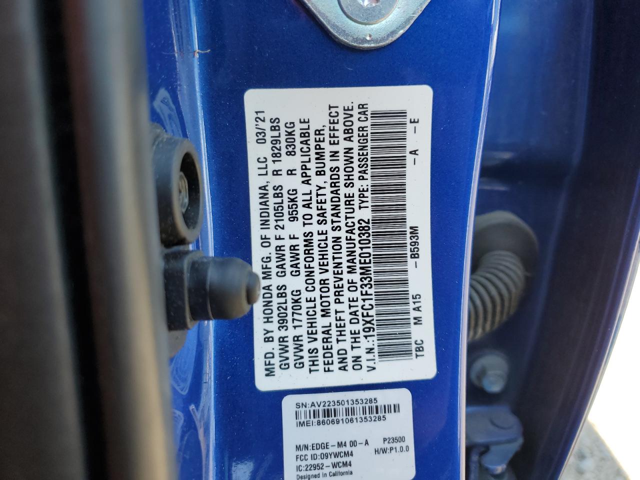 2021 Honda Civic - Image 14