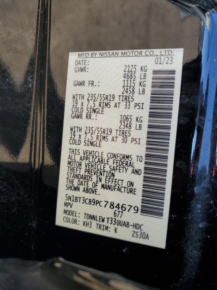 5N1BT3CB9PC784679 NISSAN ROGUE 2023