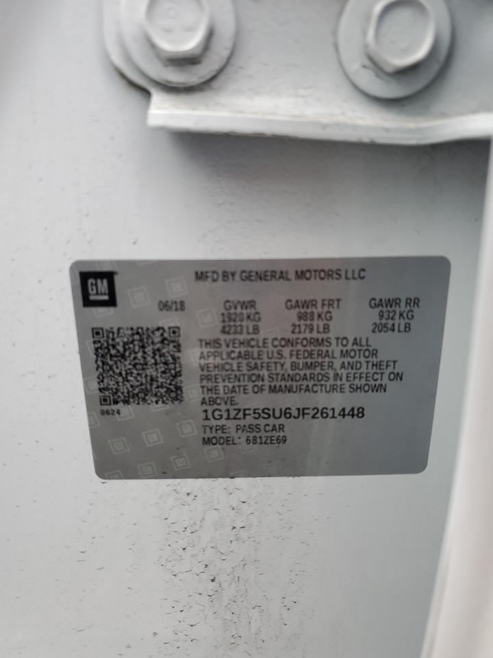 1G1ZF5SU6JF261448 CHEVROLET MALIBU 2018