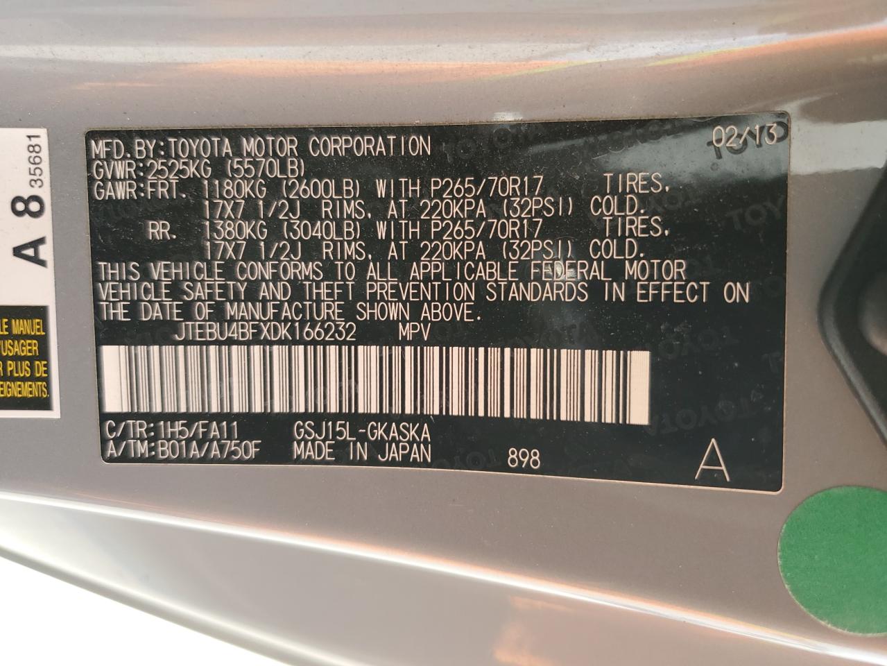 2013 Toyota FJ Cruiser - Image 15