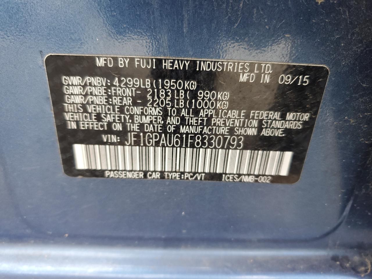 2015 Subaru Impreza - Image 12