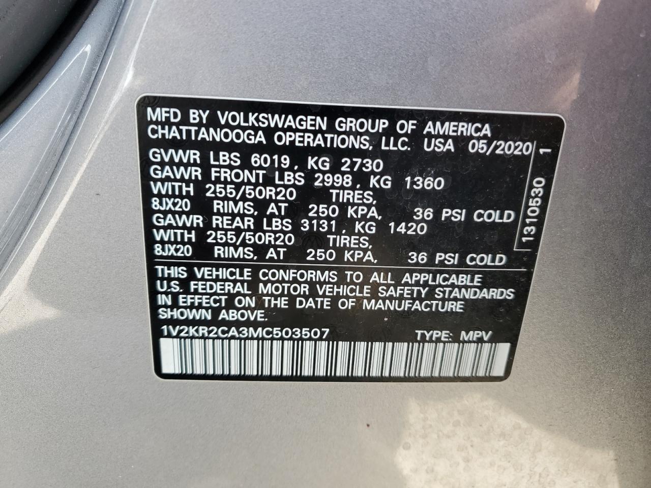 2021 Volkswagen Atlas - Image 13