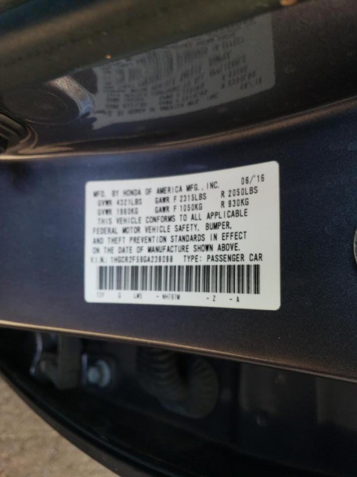 1HGCR2F59GA239098 HONDA ACCORD 2016