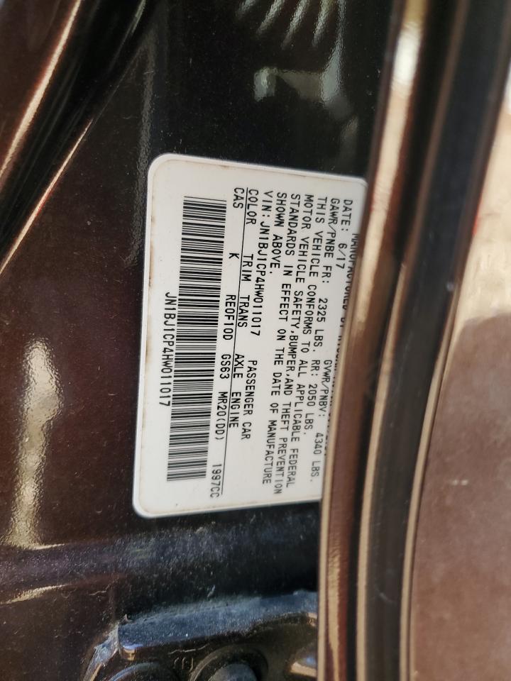 JN1BJ1CP4HW011017 NISSAN ROGUE 2017