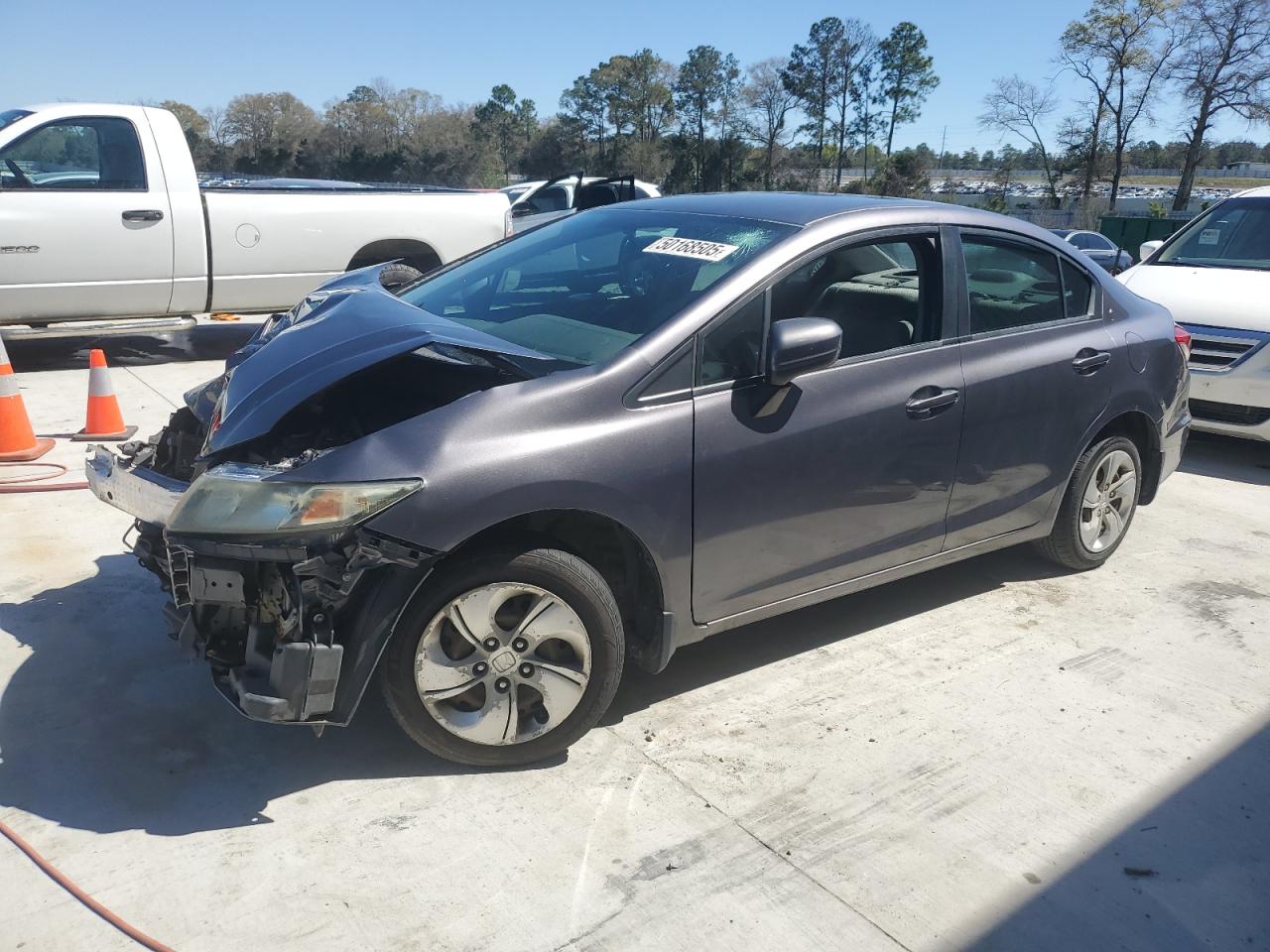 2014 Honda Civic Lx en Venta en Byron, GA - Front End