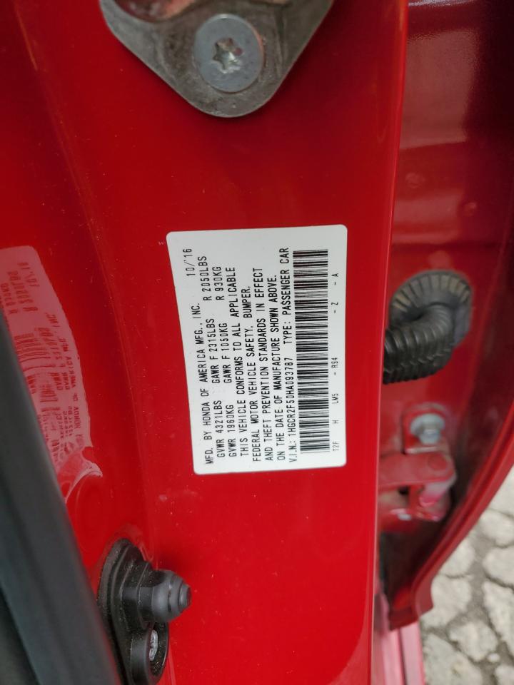 1HGCR2F50HA093787 HONDA ACCORD 2017