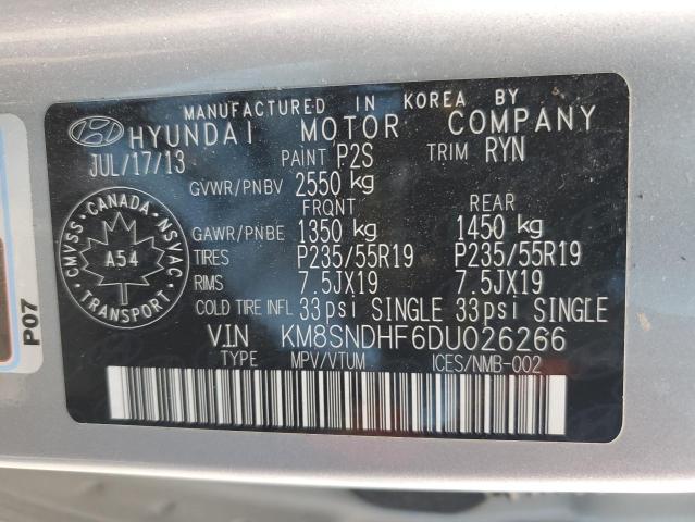 2013 HYUNDAI SANTA FE GLS