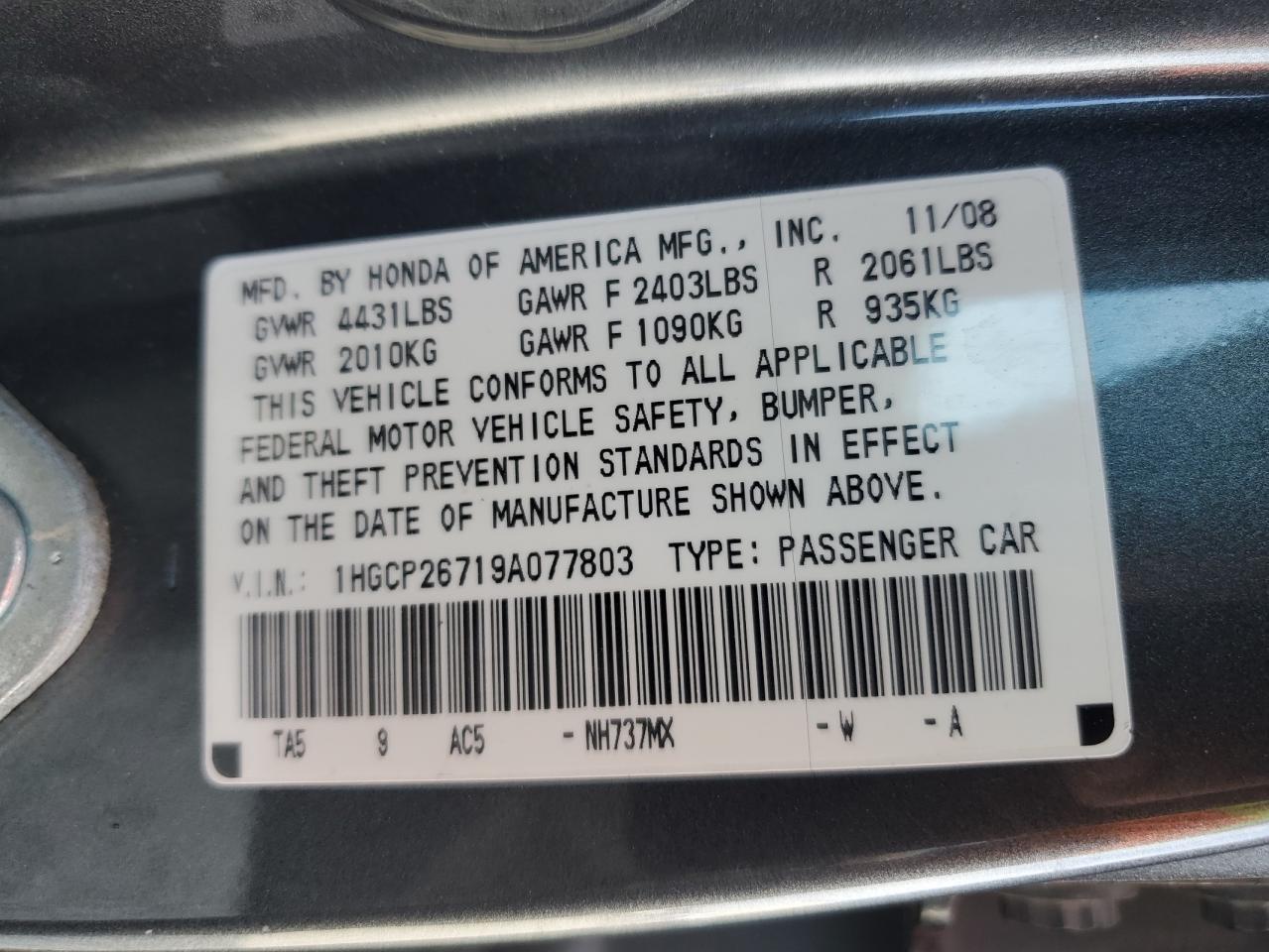 2009 Honda Accord - Image 12