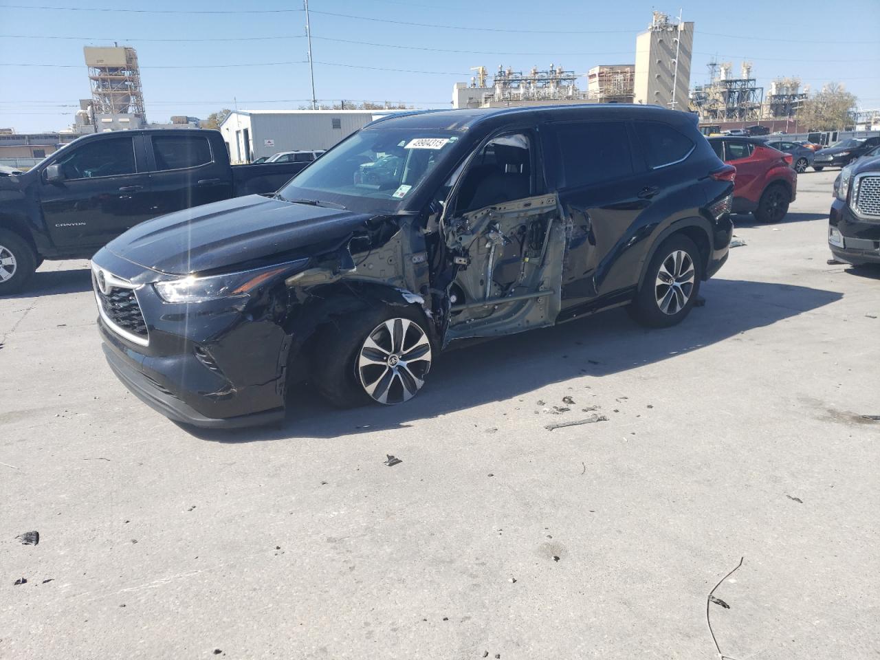 2021 Toyota Highlander Xle на продаже в New Orleans, LA - Front End