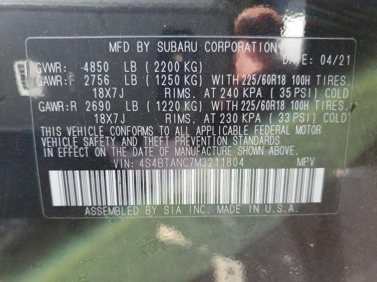 2021 Subaru Outback - Image 14