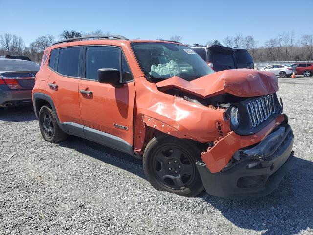  JEEP RENEGADE 2015 Pomarańczowy