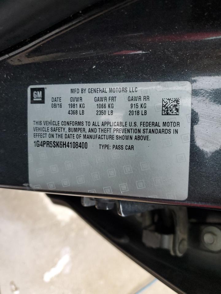 2017 Buick Verano Sport Touring VIN: 1G4PR5SK6H4108400 Lot: 46626555