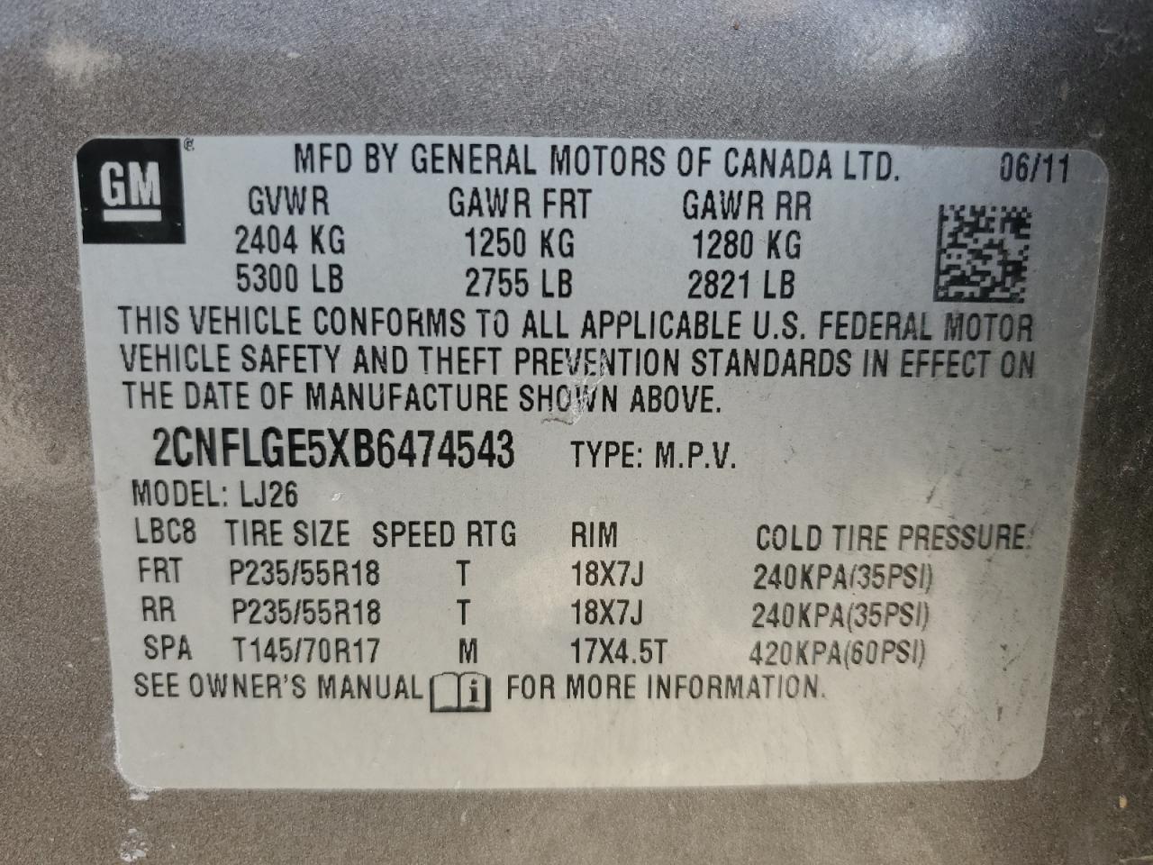 2011 Chevrolet Equinox - Image 13