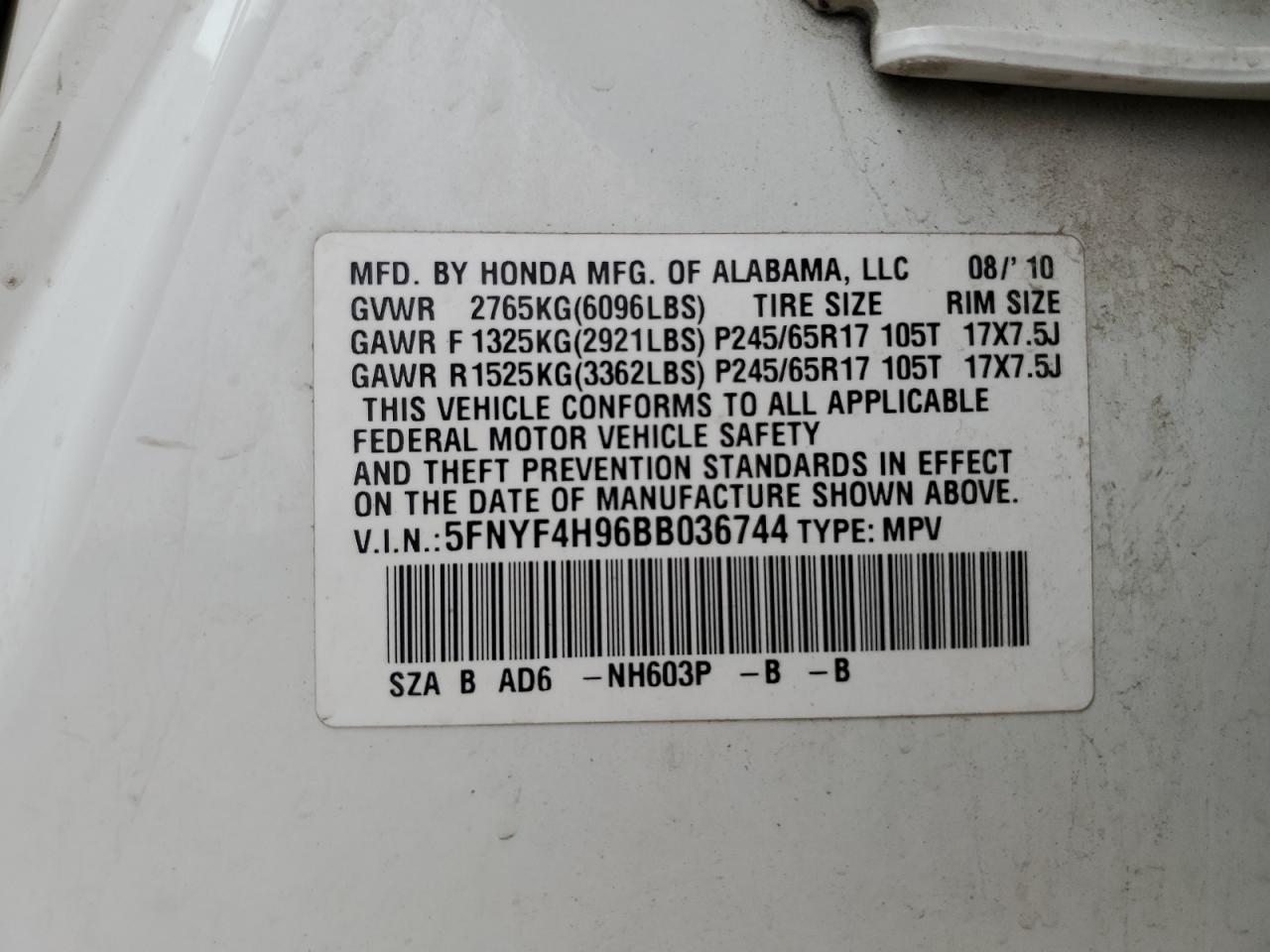 2011 Honda Pilot - Image 15