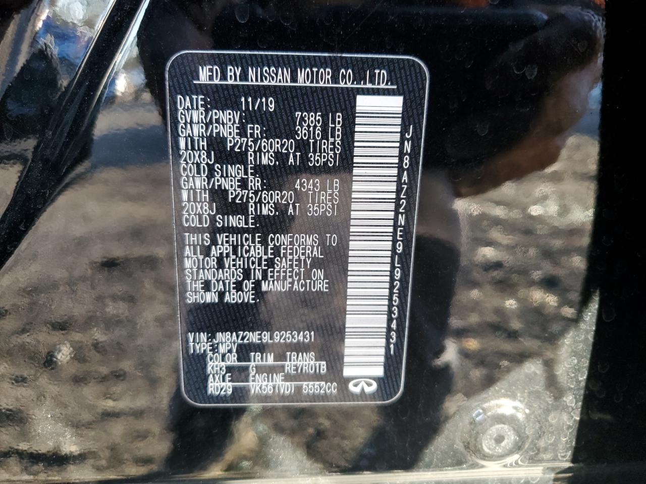 2020 Infiniti QX80 - Image 15