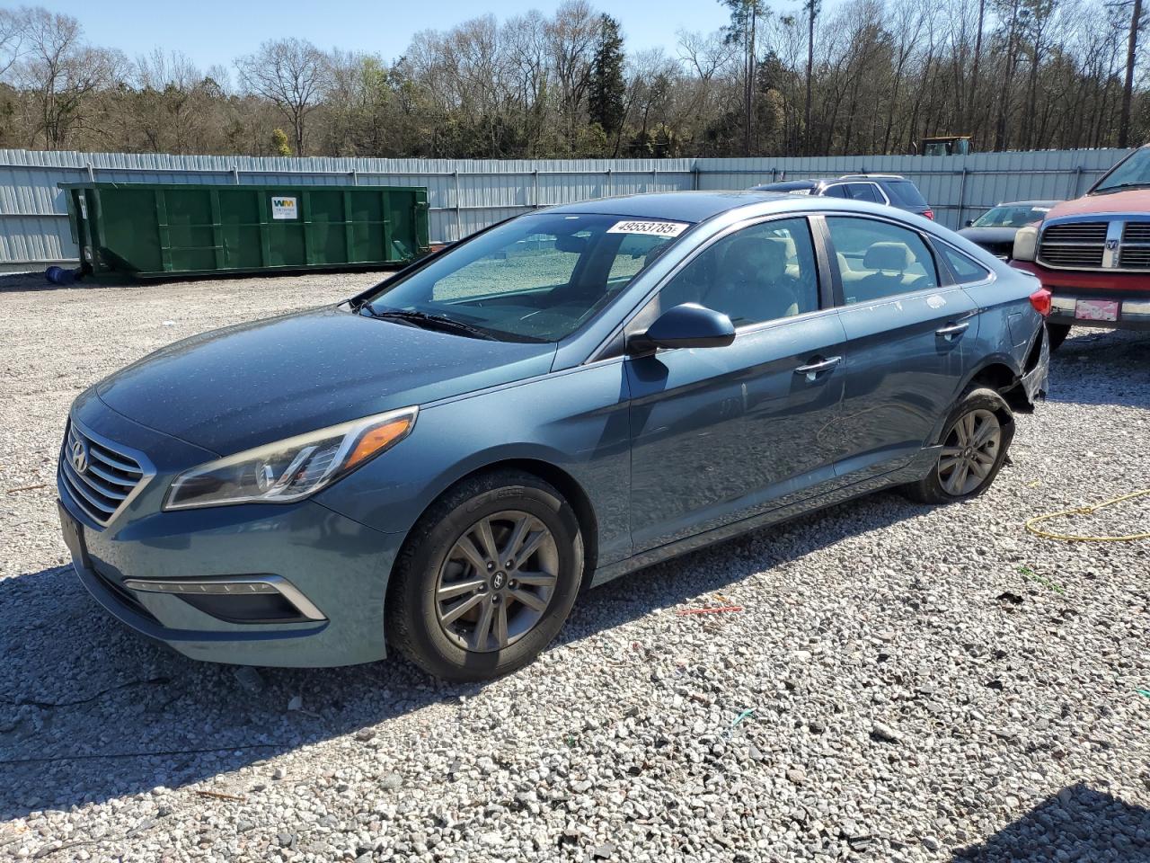 2015 HYUNDAI SONATA BLUE VIN: 5NPE24AF6FH151835