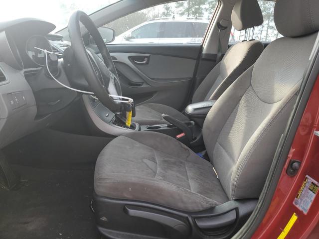 Sedans HYUNDAI ELANTRA 2016 Red