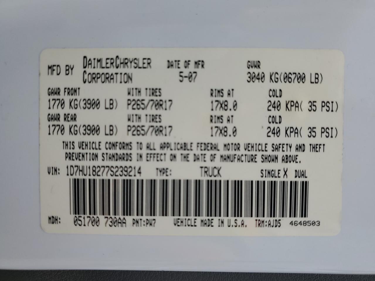 2007 Dodge RAM - Image 12