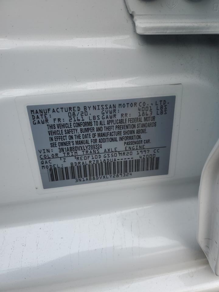 3N1AB8DVXLY289324 NISSAN SENTRA 2020