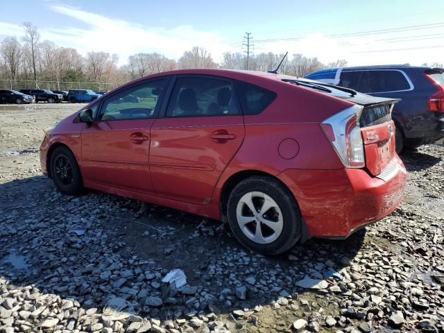  TOYOTA PRIUS 2012 Czerwony
