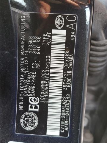 2015 TOYOTA COROLLA L