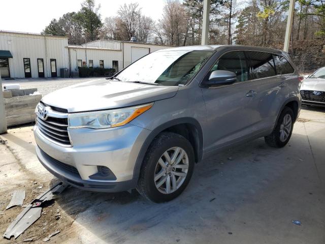 2014 Toyota Highlander Le на продаже в Hueytown, AL - Undercarriage