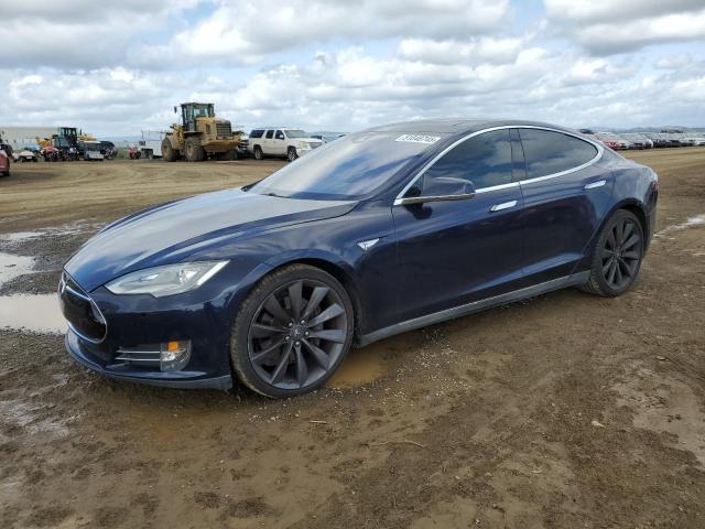 Хэтчбеки TESLA MODEL S 2014 Синий