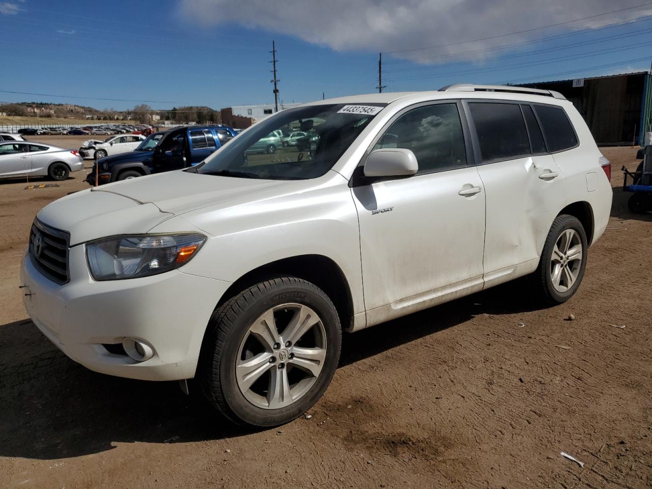 2008 Toyota Highlander Sport de vânzare în Colorado Springs, CO - Side