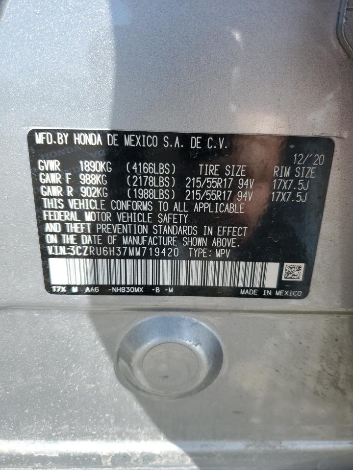 3CZRU6H37MM719420 HONDA HR-V 2021