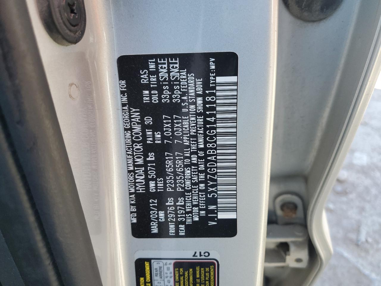 2012 Hyundai Santa Fe - Image 12