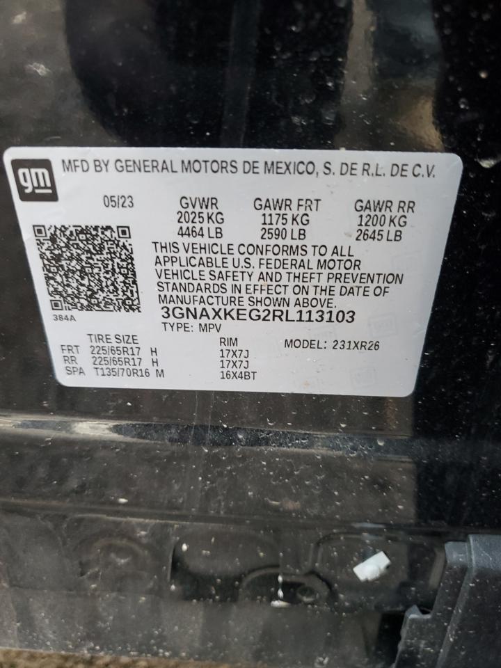 3GNAXKEG2RL113103 CHEVROLET EQUINOX 2024