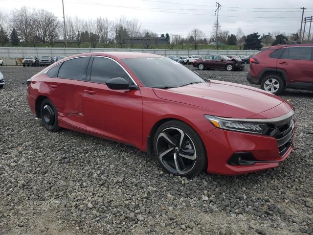  HONDA ACCORD 2021 Красный