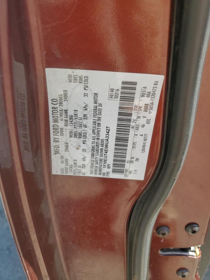 1fmeu74e99ua33427 1FMEU74E99UA33427 2009 Ford Explorer Eddie Bauer