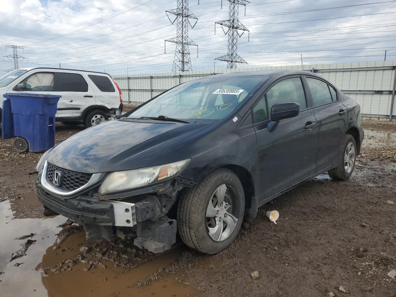 2014 Honda Civic Lx на продаже в Elgin, IL - Front End