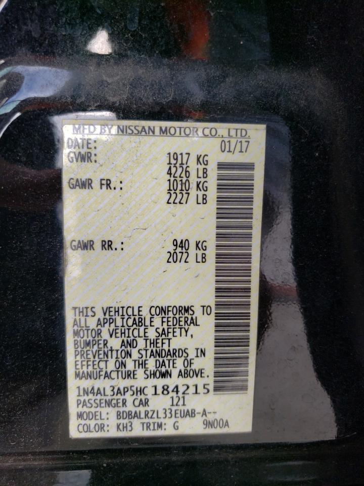 1N4AL3AP5HC184215 NISSAN ALTIMA 2017