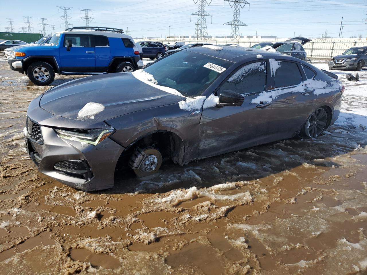 2021 Acura Tlx Tech A იყიდება Elgin-ში, IL - All Over