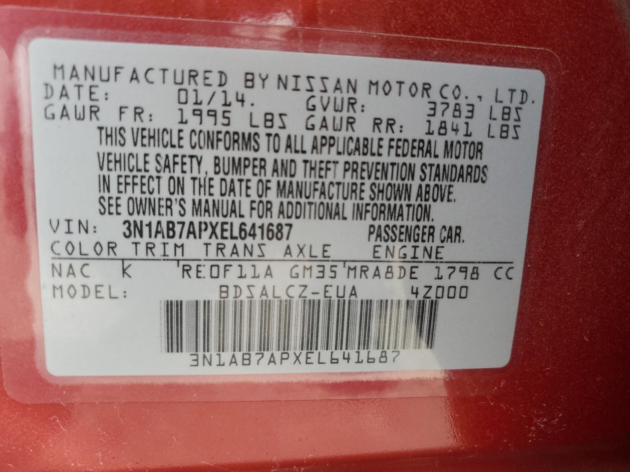 2014 Nissan Sentra - Image 13