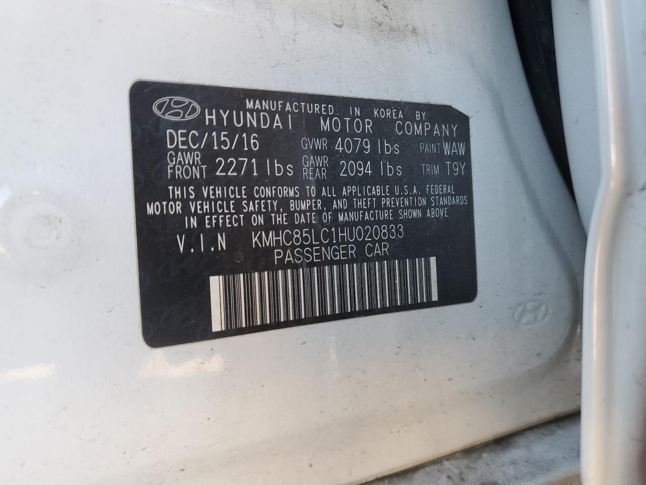 2017 Hyundai IONIQ - Image 13