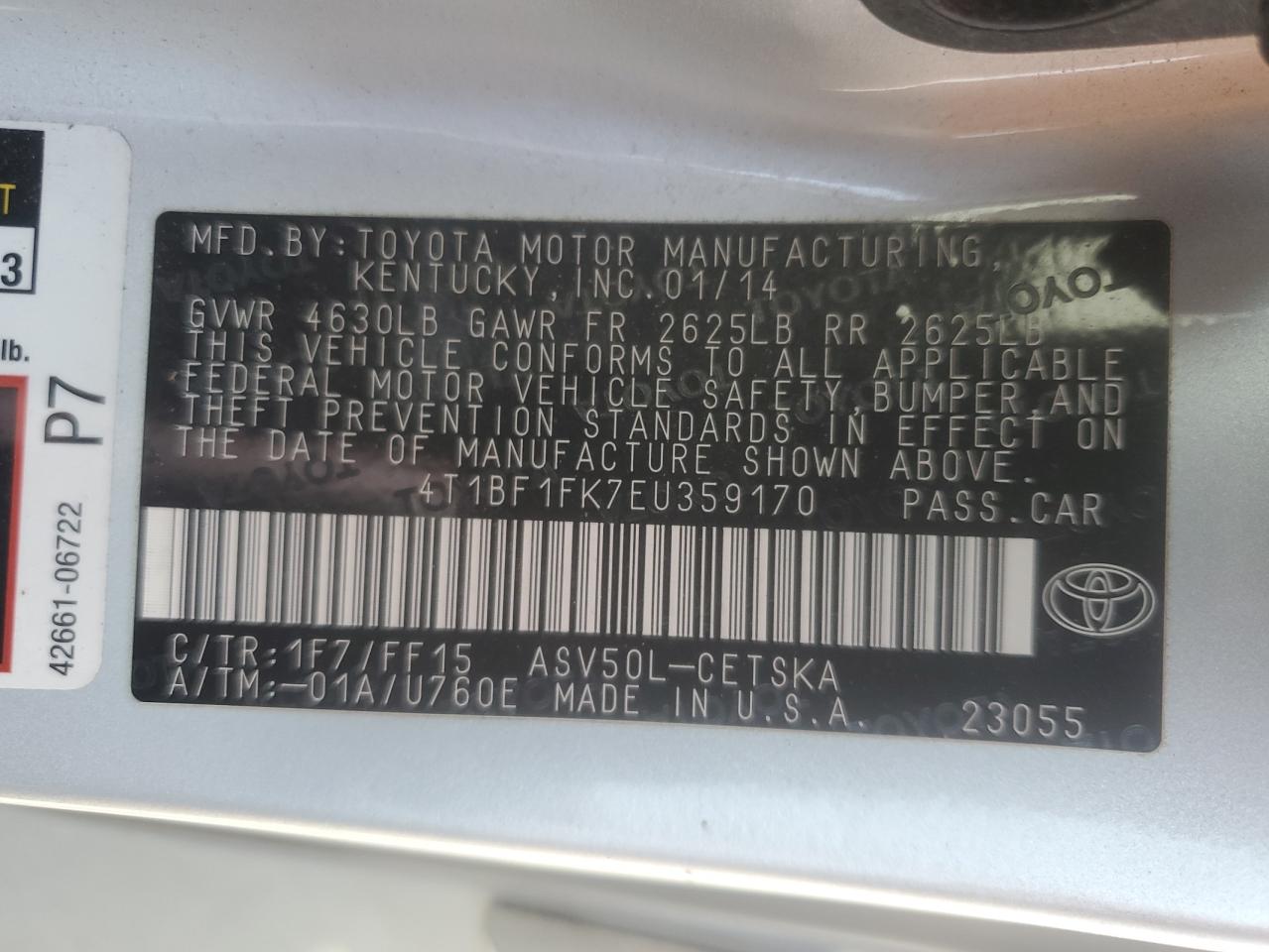 2014 Toyota Camry - Image 12