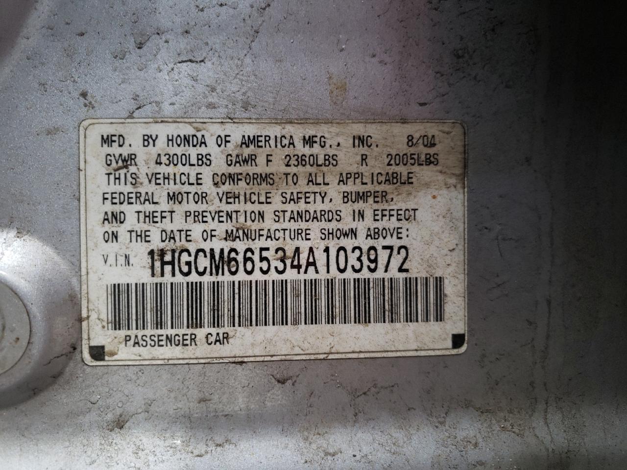 2004 Honda Accord - Image 13