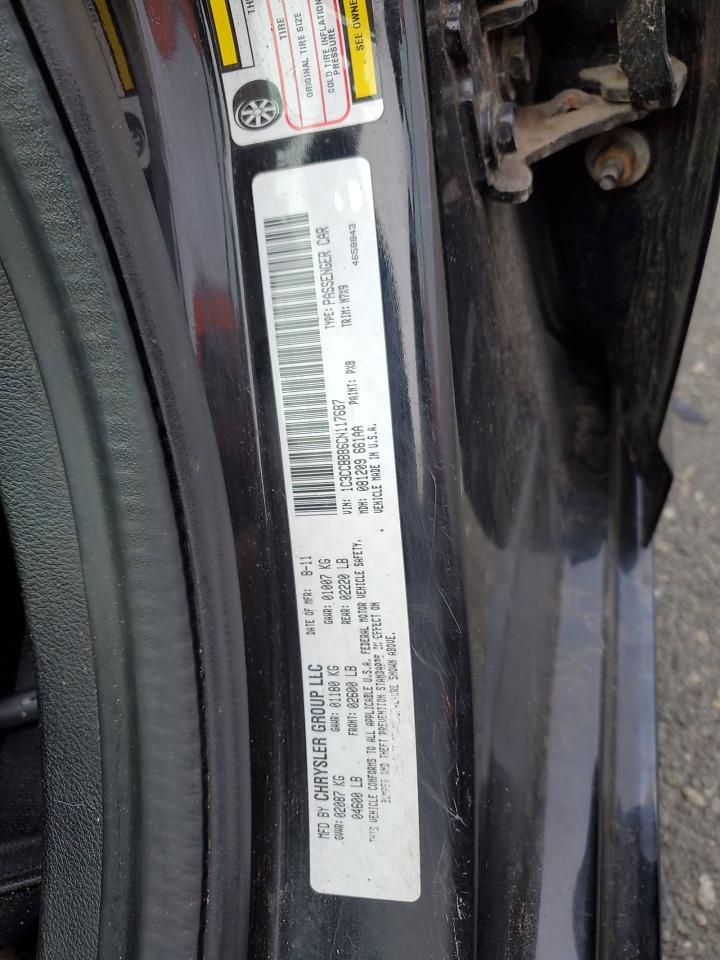 2012 Chrysler 200 Touring VIN: 1C3CCBBB6CN117687 Lot: 49889425