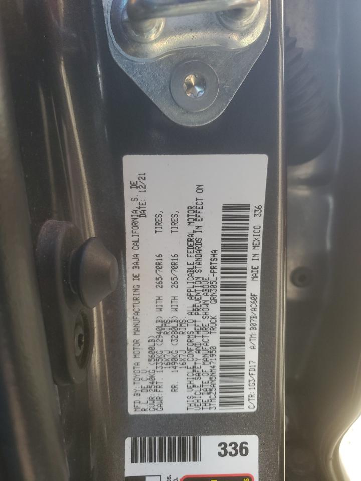 3TMCZ5AN5NM471950 TOYOTA TACOMA 2022