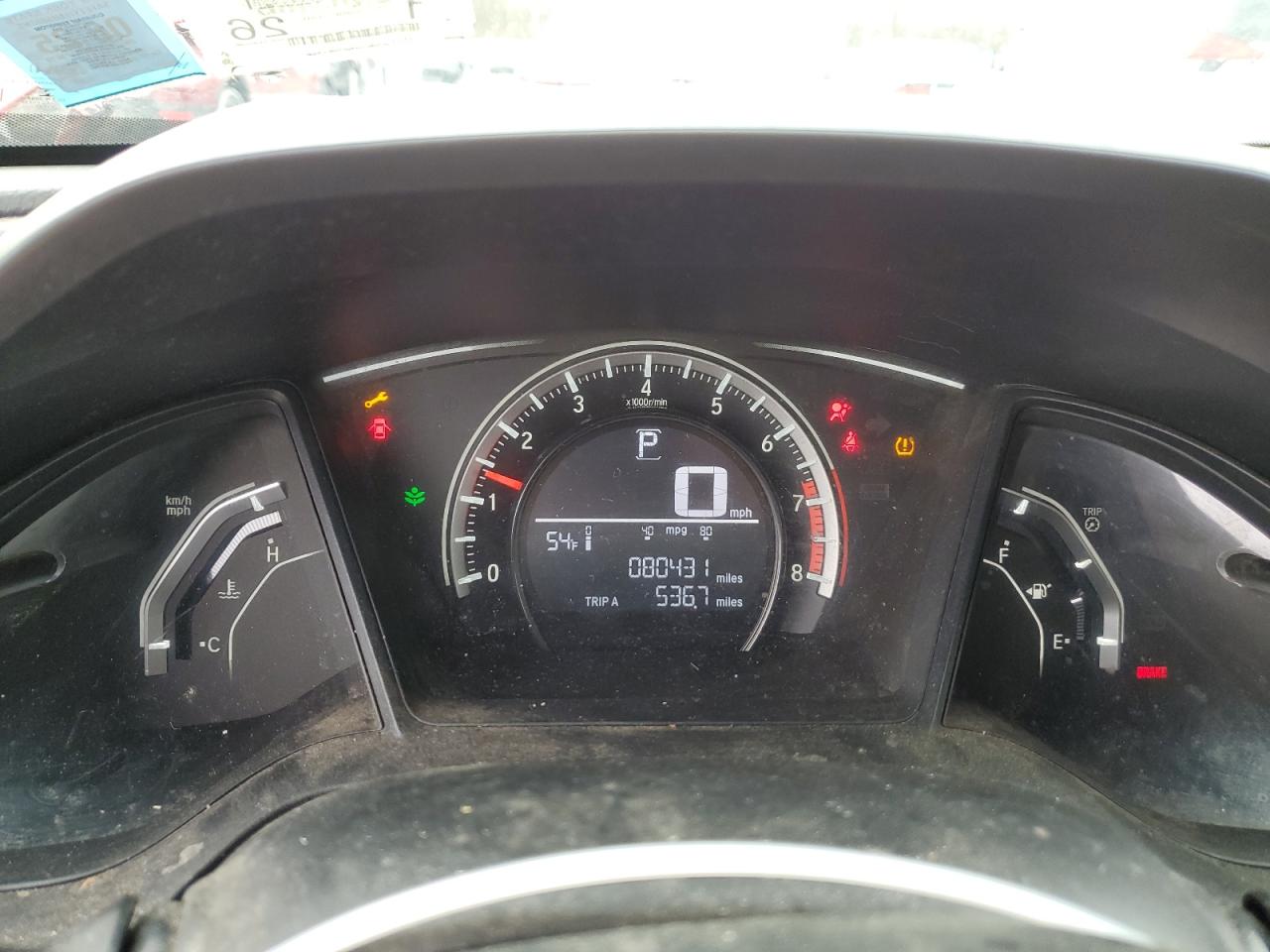 2HGFC2F56GH525619 HONDA CIVIC 2016
