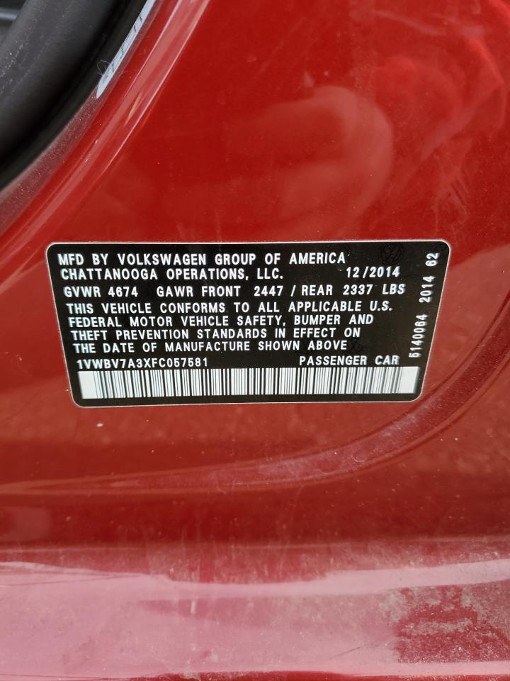 2015 Volkswagen Passat - Image 12