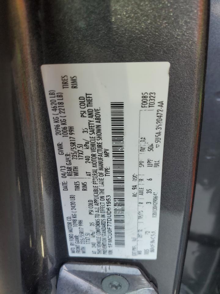 2013 Ford Escape S VIN: 1FMCU0F77DUD61953 Lot: 50914585