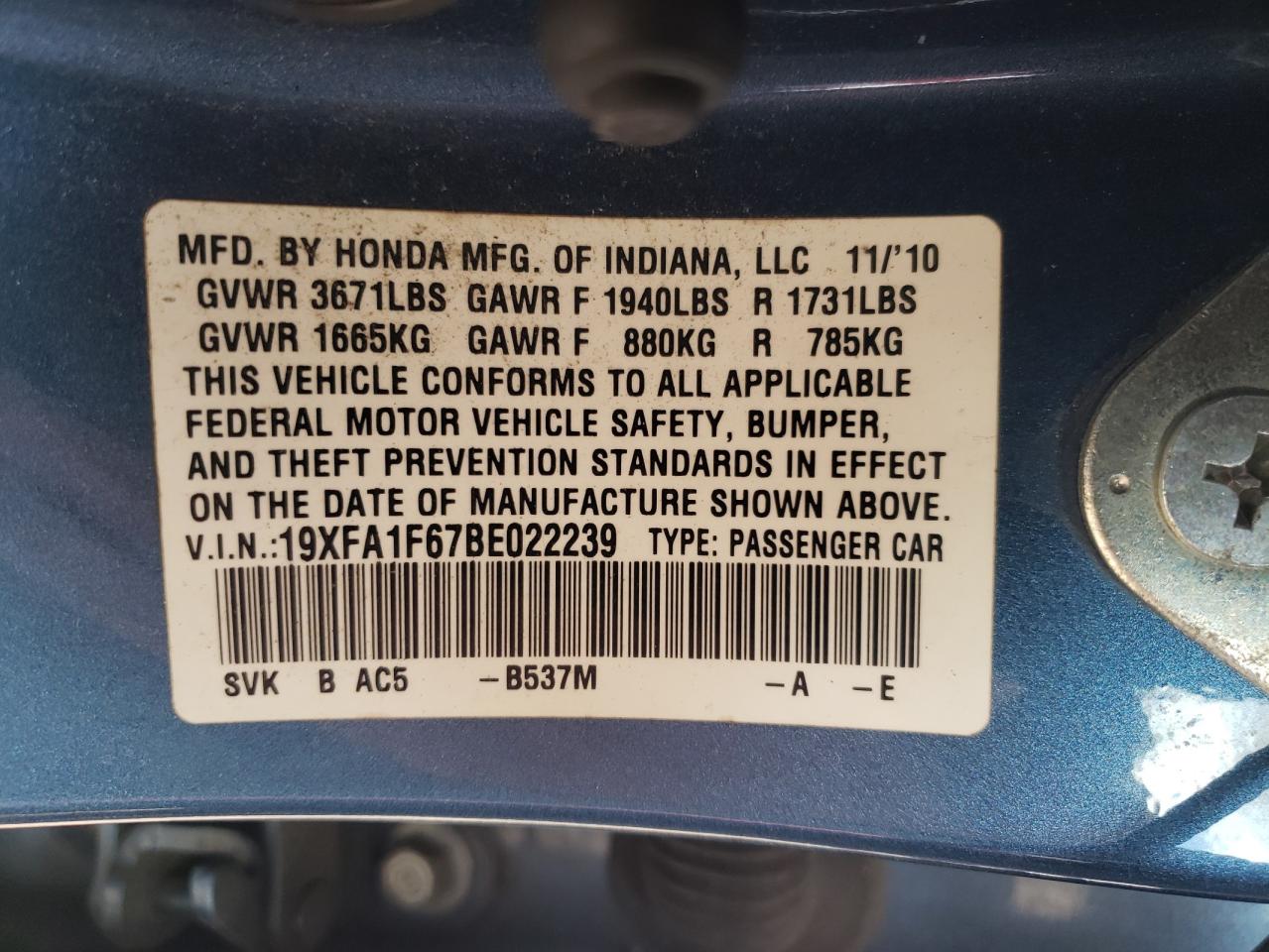 2011 Honda Civic - Image 12