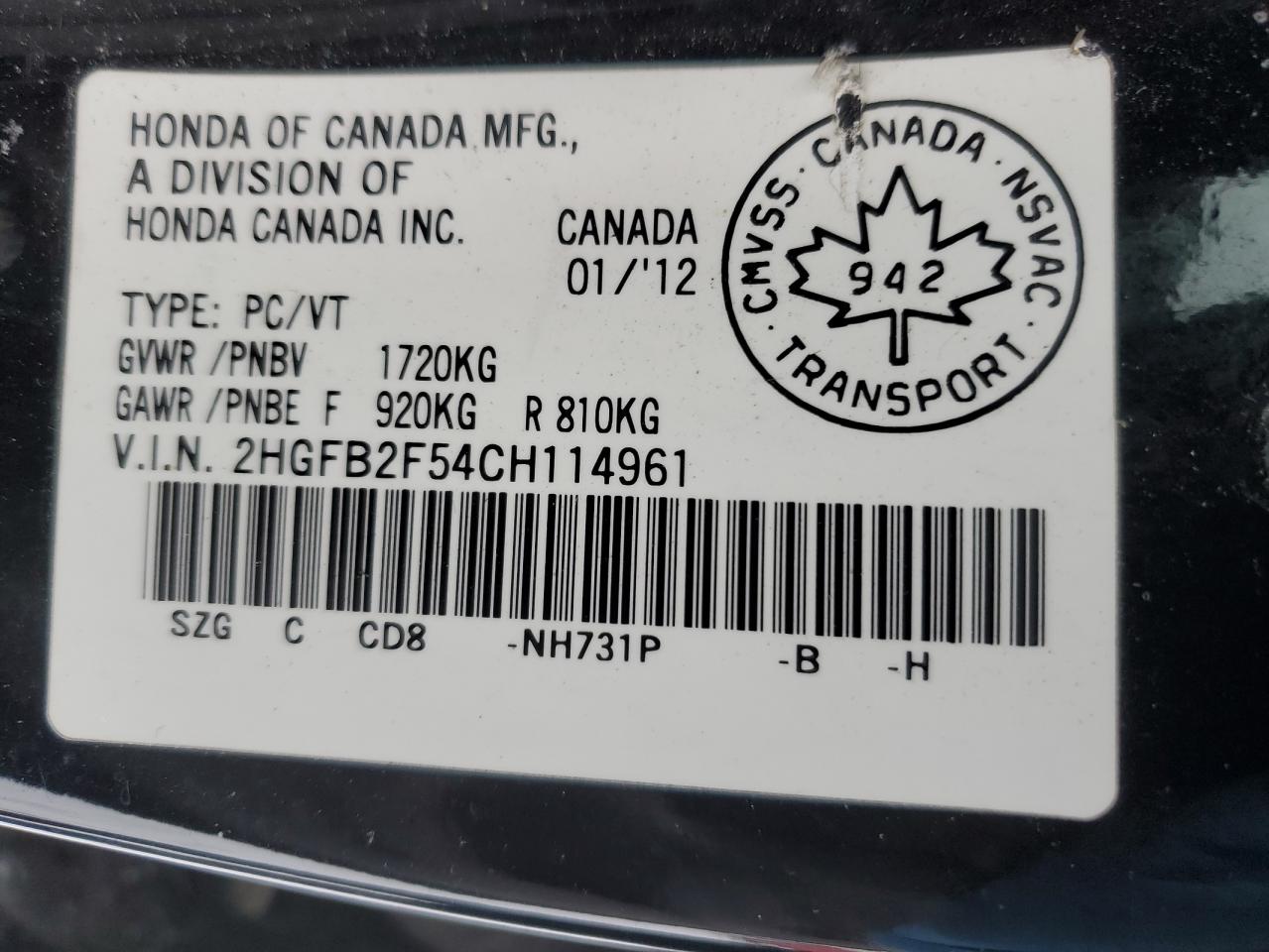 2012 Honda Civic - Image 13